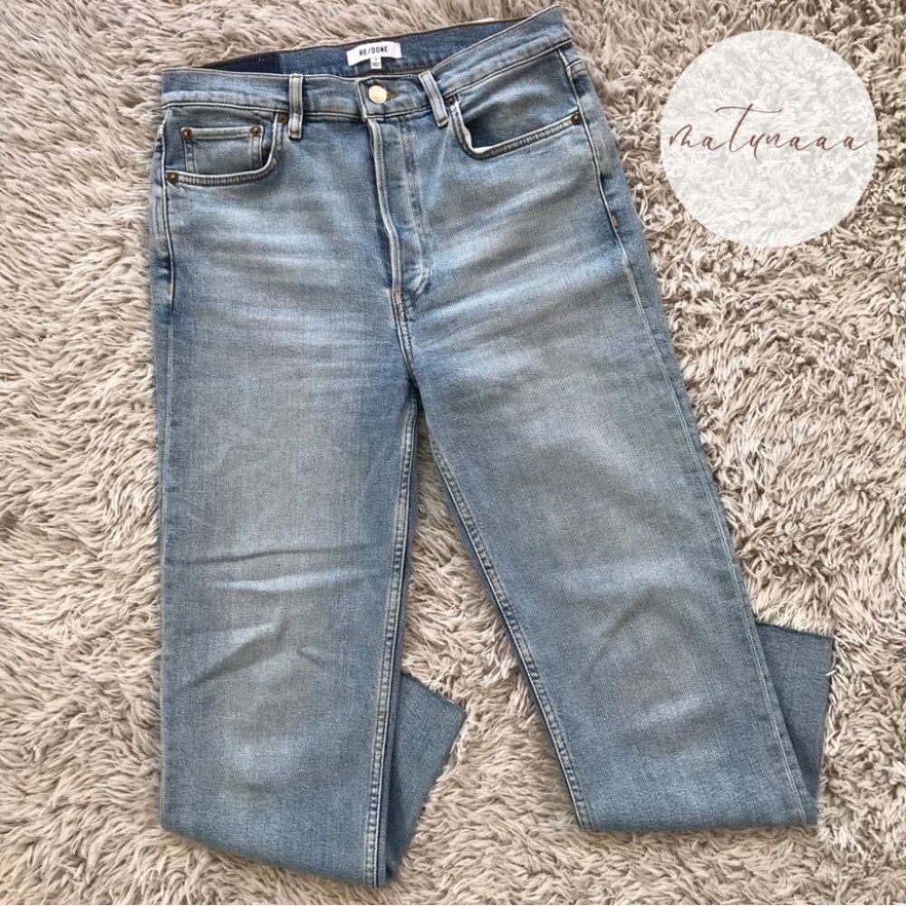 RE/DONE 70s High Rise Stove Pipe Jeans 29